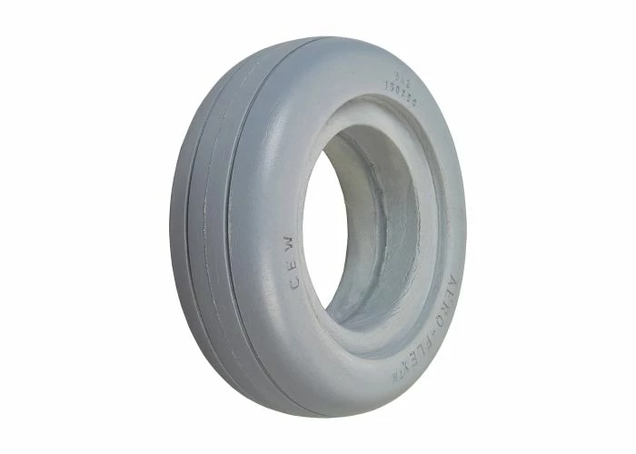 Buy βοΈ Aero-Flex 6"x2" (150x50) Light Gray Solid Urethane Mobility Tire With 2-Rib Tread π