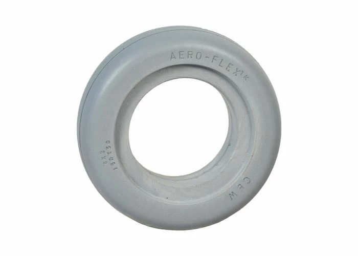 Buy βοΈ Aero-Flex 6"x2" (150x50) Light Gray Solid Urethane Mobility Tire With 2-Rib Tread π - Image 2