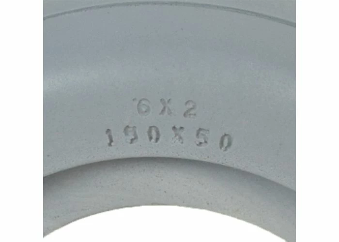 Buy βοΈ Aero-Flex 6"x2" (150x50) Light Gray Solid Urethane Mobility Tire With 2-Rib Tread π - Image 3