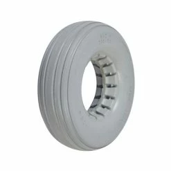 Wholesale π₯° Mon Ster 8"x2-1/4" Light Gray Solid Urethane Mobility Tire With Ribbed Tread π