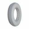 Cheap 🥰 Alshin 14"x3" (3.00-8) Light Gray Solid Urethane Mobility Tire With Knobby Tread For Quickie Power Chairs ✔️