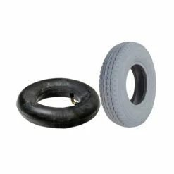 Coupon 😀 Mon Ster 2.80/2.50-4 (9"x3") Mobility Tire And Inner Tube Set With Power Edge Sawtooth Tread ✨