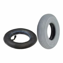 Promo ❤️ Mon Ster 8"x2" (200x50) Mobility Tire And Tube Set With Ribbed Tread 😉